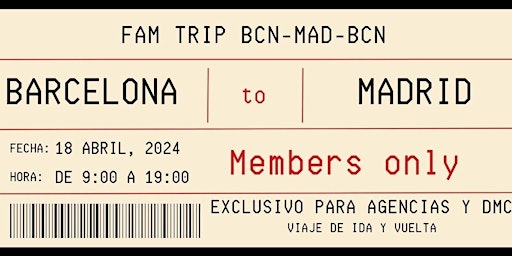 Imagem principal de FAM TRIP BARCELONA - MADRID - BARCELONA