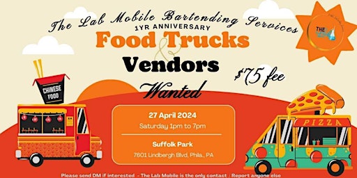 Imagen principal de Food Trucks and Vendors Wanted