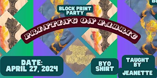 Imagem principal do evento Create and Regenerate : Printing on Fabric