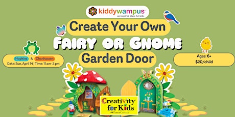 Create Your Own Fairy or Gnome Garden Door at kiddywampus Chanhassen