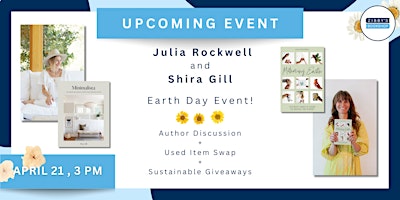 Imagen principal de Earth Day author event! Julia Rockwell & Shira Gill