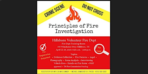 Immagine principale di Principles of Fire Investigation 