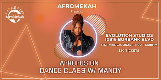 Afrofusion Dance Class W/  Mandy primary image