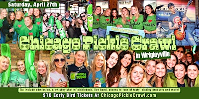 Imagem principal do evento Chicago Pickle Crawl: Live Bands, Beer and Everything Pickle!