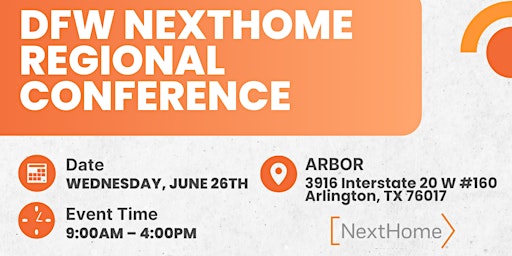 Primaire afbeelding van DFW NextHome Regional Conference