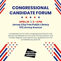 Congressional Candidate Forum - Walk Ins Welcome primary image
