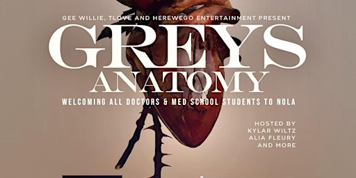 Primaire afbeelding van GREY'S ANATOMY @ TREEHOUSE FRIDAY MARCH 29, 2024