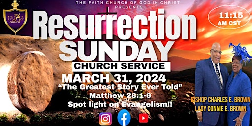 Image principale de Resurrection Sunday @ The Faith Church