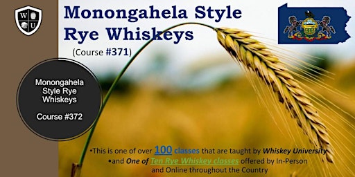 Image principale de Monongahalia Style Rye Whiskeys Tasting Class BYOB (Class #372)