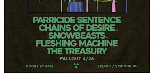 Immagine principale di Parricide Sentence, Chains of Desire, Snowbeasts … 