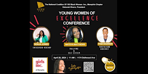 Image principale de NCBW Memphis Chapter presents Young Women of Excellence Conference