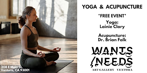 Primaire afbeelding van FREE Yoga and Acupuncture at Art Gallery