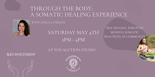 Imagem principal do evento Through the body: a somatic healing experience