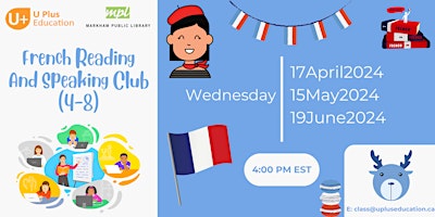 Imagen principal de French Reading and Speaking Club (4-8)