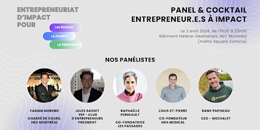 Primaire afbeelding van Startup & Entrepreneuriat d'Impact | Triple Bottom-line Entrepreneurs