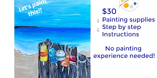 Primaire afbeelding van Paint Party at Monte Christos Restaurant Monday April 29th at 7pm