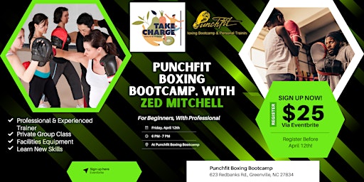 Imagem principal de Punchfit Boxing Bootcamp, With Zed Mitchell