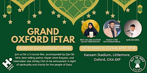 Hauptbild für Grand Oxford Iftar for Gaza