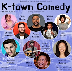 K-town Comedy @koreatowncomedy Wed Apr 3 at 8pm at Jaragua