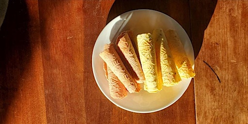 Krumkake with the flavors of spring primary image