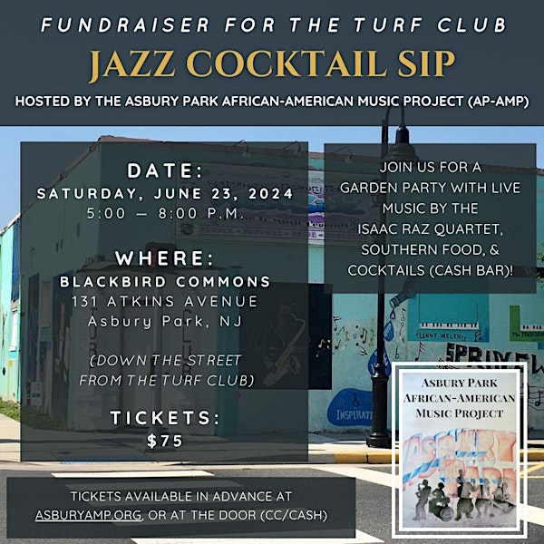 AP-AMP's Jazz Cocktail Sip: A Fundraiser for the Turf Club