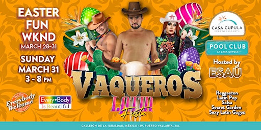 Imagem principal do evento VAQUEROS | Latin Fiesta Vaquera | Pool Party at Pool Club