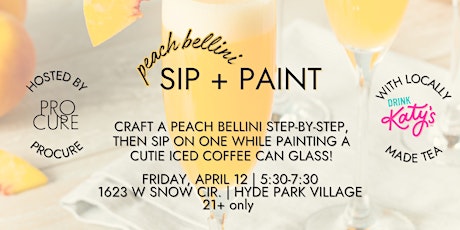 Peach Bellini Sip + Paint