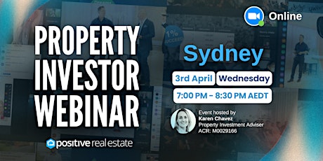 FREE Sydney Property Investor Webinar 03/04/24, Wednesday