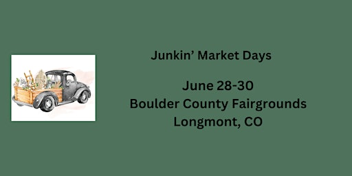Imagem principal do evento Junkin' Market Days Summer Event (CUSTOMERS)
