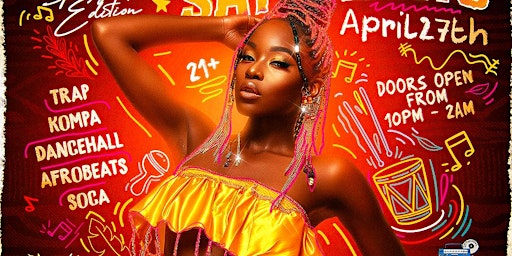 Primaire afbeelding van Afro-Caribbean Saturdays Spring Tease Edition 4.27.2024