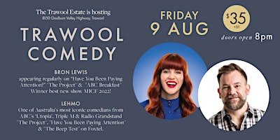 Primaire afbeelding van Trawool Comedy! BRON LEWIS & LEHMO