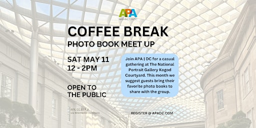 Imagem principal do evento APA | DC Coffee Break - May 2024 - Photo Book Meet Up!
