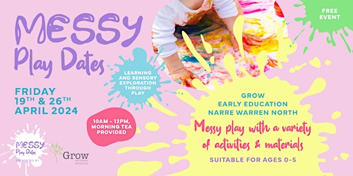 FREE Messy Play Dates Narre Warren primary image