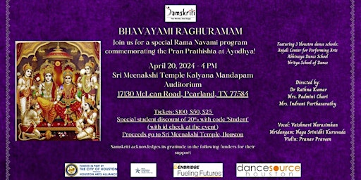 Imagem principal do evento BHAVAYAMI RAGHURAMAM