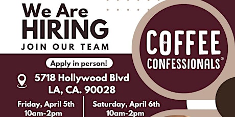 Coffee Confessionals Job Fair