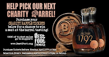 Primaire afbeelding van Help Pick our Barrel of Batch 1792 Full Proof Bourbon, For Kiddos!