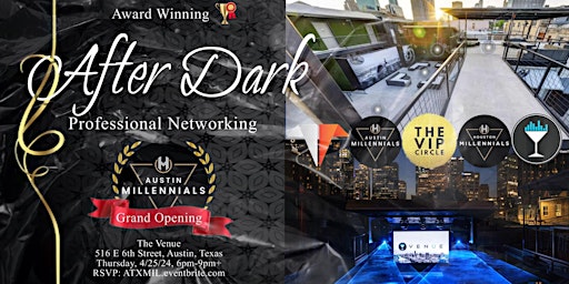 Imagem principal de After Dark Professional Networking: Austin Launch Kick-Off!