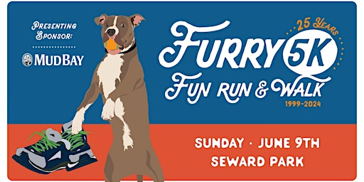Immagine principale di 2024 Furry 5K Fun Run & Walk on June 9 - helping Seattle's pets 