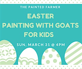 Easter Painting with Goats for Kids