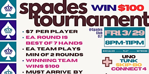 Imagem principal de Spades Tournament !