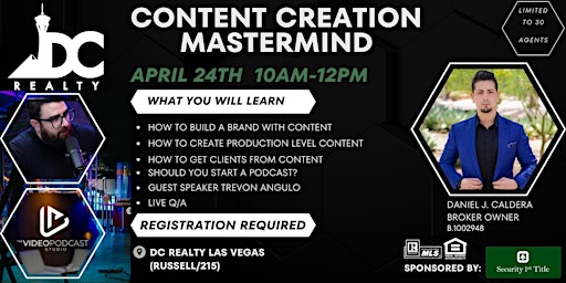 Immagine principale di Content Creation Mastermind 