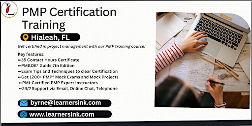 Primaire afbeelding van PMP Exam Prep Instructor-led Certification Training Course in Hialeah, FL