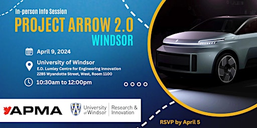 Immagine principale di Project Arrow 2.0 Info Session - WINDSOR 