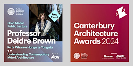 Canterbury Architecture Awards & Gold Medal Public Lecture | Thurs 9 May primary image