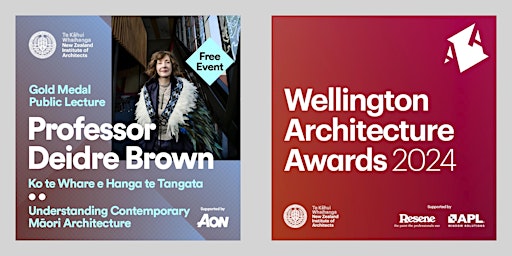 Hauptbild für Wellington Architecture Awards & Gold Medal Public Lecture | Thurs 23 May