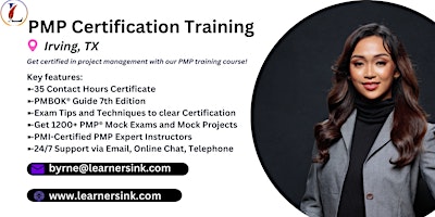 Primaire afbeelding van PMP Exam Prep Instructor-led Certification Training Course in Irving, TX