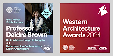 Western Architecture Awards & Gold Medal Lecture | Fri 24 May