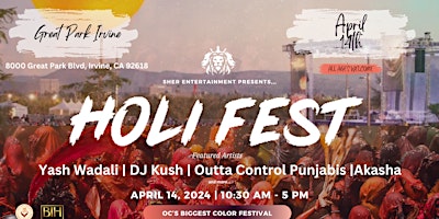 Imagem principal de Holi Fest OC: BIGGEST COLOR FESTIVAL in ORANGE COUNTY