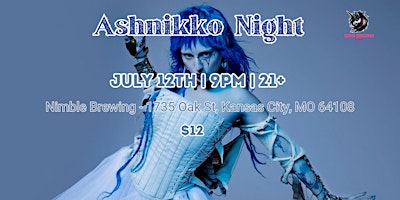 Ashnikko Night - TICKET IS ON CHEDDAR UP  primärbild