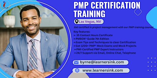 Primaire afbeelding van PMP Exam Prep Instructor-led Certification Training Course in Las Vegas, NV